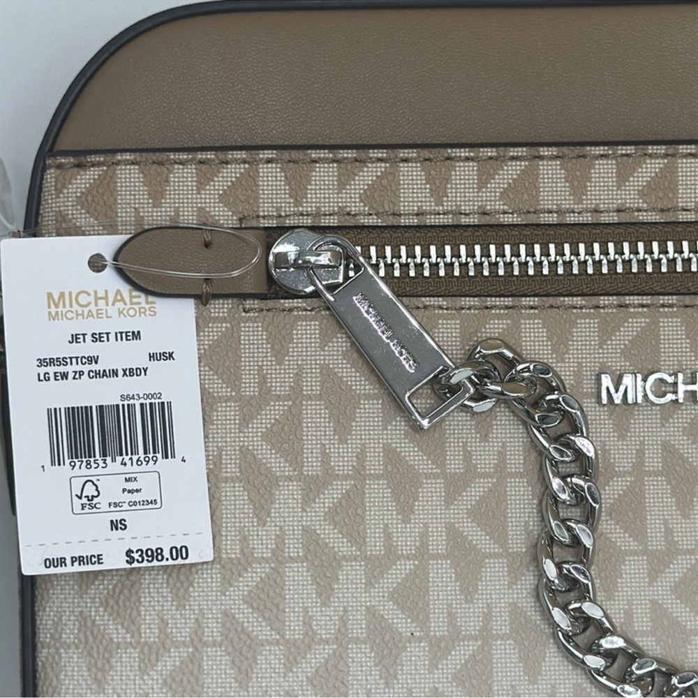 MICHAEL KORS Jet Set Lg Ombré Signature Logo EW Crossbody Body East West
Husk - Picture 4 of 16